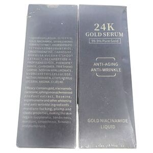 24K Gold Serum‎ - Gold Niacinamide Liquid - Anti Aging - 2 PACK - 1 fl oz each